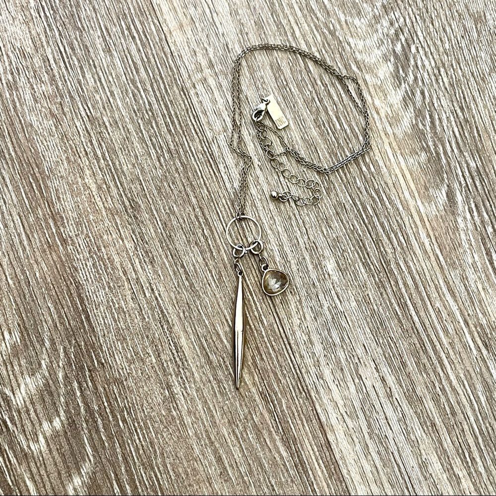 INC gold tone charm necklace - Picture 2 of 15